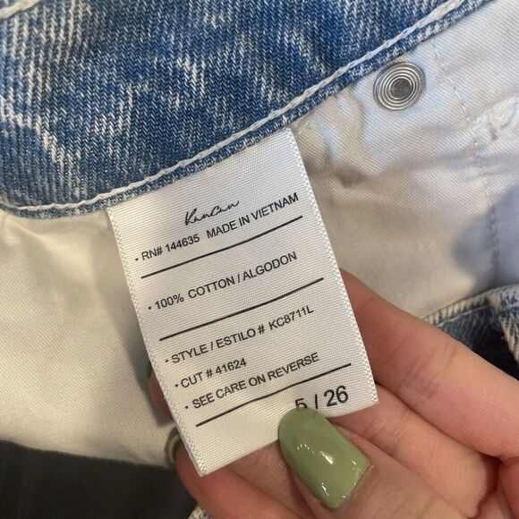 Kancan Size 26 White Blue Cut Off Distressed Denim Shorts‎ DistressedKC8711L - Picture 8 of 8
